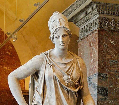 Classical depiction of Athena